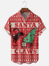Men's Christmas Funny Graphic Short Sleeve Hawaiian Shirt